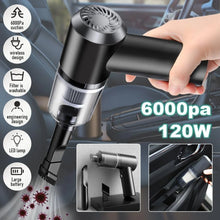 3-in-1 Mini Wireless Car Vacuum Cleaner & Air Blower | Rechargeable  | Free Delivery | - Product Image