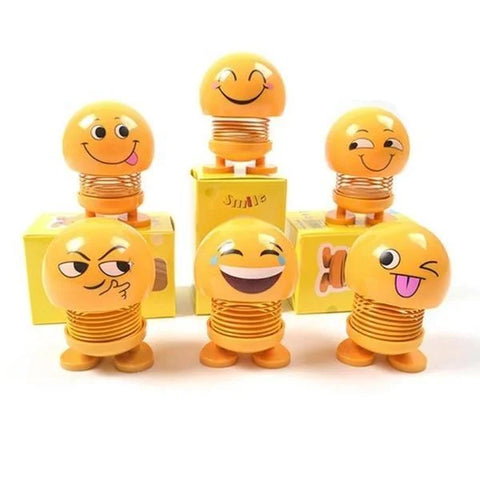 602 Emoticon Figure Smiling Face Spring Doll - Product Image
