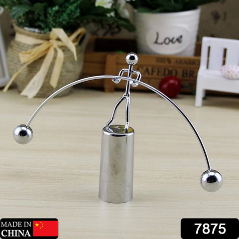 7875 Mini Steel Balance Toy Decoration Pendulum Newton Cradle Balance Ball Tumbler Desk Toy Metal Man Home Home Decoration Crafts - Product Image