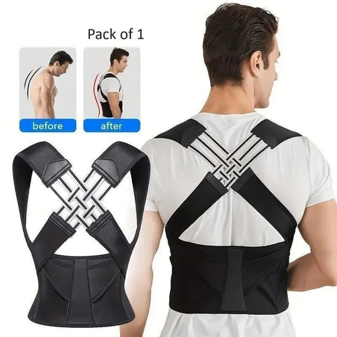 Adjustable Back Posture Corrector/ Slouching Relieve Pain Belt Women Men - Product Image
