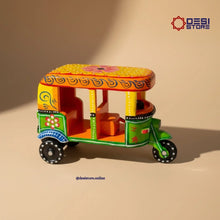 Auto Rickshaw Toy (Desi Tuk-Tuk) | Handcrafted Kondapalli | 6 inches | 100grams - Product Image