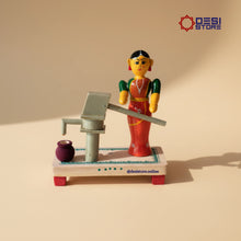 Borewell Lady (Village Water Pump) Doll Set | 8 inches | Kondapalli  Bommalu | perfect nostalgic gift! - Product Image
