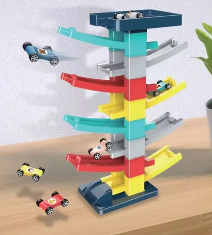 DIY Multilevel Racetrack Glider on Building Block Toys - Product Image