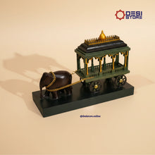 Elephant Rath (Temple Chariot) |Premium |Handcrafted Kondapalli | 12 inches | - Product Image