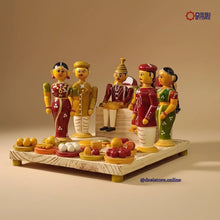 Handcrafted Kondapalli big size Marriage Set – Traditional South Indian Wedding Ceremony | 12 Inches, Complete Set | Free Shipping All India - Product Image