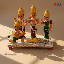 Handcrafted Kondapalli Ram Darbar Set – Lord Rama, Lakshmana, Sita & Hanuman | 9 Inches, - Product Image