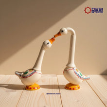 Love Swan Couple (Hamsa Jodi / Romantic Duck Pair) | 6 inches to 8 inches | Kondapalli  Bommalu | Perfect anniversary & wedding gift! - Product Image