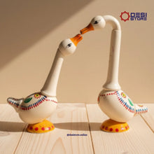 Love Swan Couple (Hamsa Jodi / Romantic Duck Pair) | 6 inches to 8 inches | Kondapalli  Bommalu | Perfect anniversary & wedding gift! - Product Image