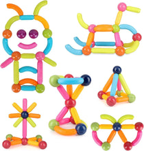 Magnetic Sticks Building Blocks 42 Pieces for Kids 3+ | Strong Magnets, Colorful STEM Toy | Endless 3D Creations, Brain Development | Best Birthday Gift India –  magnetic building blocks for kids - Product Image