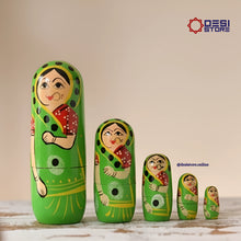 Nesting Dolls | set of 5 & 10 | upto 7 inches | Kondapalli  Bommalu - Product Image