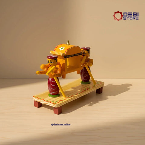 Pallaki | Kondapalli  Bommalu | Classic Yellow Pallaki or Elegant Blue Pallaki | - Product Image