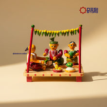 Pelli Mandapam (Marriage Ceremony) Miniature Set | perfect wedding & anniversary gift! | Kondapalli  Bommalu - Product Image