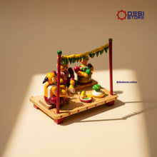 Pelli Mandapam (Marriage Ceremony) Miniature Set | perfect wedding & anniversary gift! | Kondapalli  Bommalu - Product Image