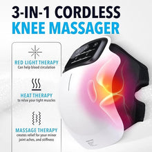 premium 3-in-1 Cordless Knee Massager with Heat & Red Light Therapy | Free Delivery - Product Image