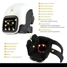 premium 3-in-1 Cordless Knee Massager with Heat & Red Light Therapy | Free Delivery - Product Image