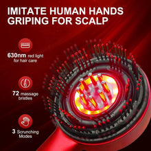 Premium Head Scalp Electric Massager Comb | Scalp Massaging Brush with 2 In 1 Hair Oil Applicator | IPX7 Waterproof,Portable Deep Massager For Hair & Head Relaxation at Home | Red Light Therapy  | Grow Thicker Hair | Free Delivery - Product Image