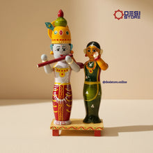 Radha & Krishna Handcrafted Kondapalli Dancing Duo Toy Set - Product Image