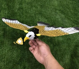 Realistic Flying Eagle Bird Toy with Spread Wings - Product Image