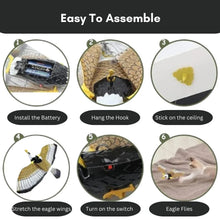 Realistic Flying Eagle Bird Toy with Spread Wings - Product Image