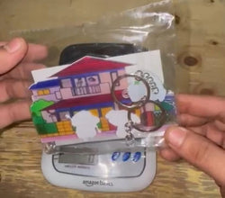 Shinchan & Shiro Acrylic Keychain Wall Hanger - Product Image