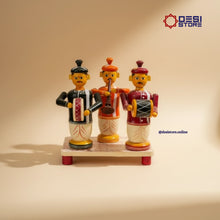 Three Musicians Band Toy Set | 6 inches | Kondapalli  Bommalu | Wedding & housewarming return gifts - Product Image