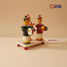 Three Musicians Band Toy Set | 6 inches | Kondapalli  Bommalu | Wedding & housewarming return gifts - Product Image