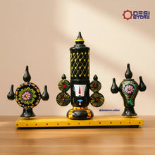Venkateshwara Face with shankha chakra big size | big size | 12 inches | Kondapalli  Bommalu - Product Image