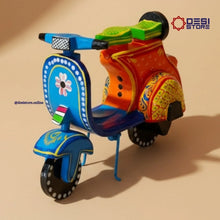 Vespa Scooter Toy (Desi Retro Scooty) | Handcrafted Kondapalli | 4 inches | Perfect kids toy & desk décor! - Product Image