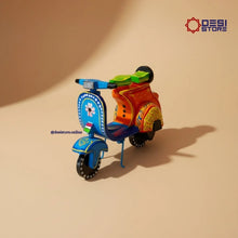 Vespa Scooter Toy (Desi Retro Scooty) | Handcrafted Kondapalli | 4 inches | Perfect kids toy & desk décor! - Product Image